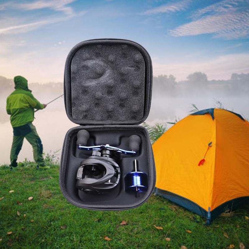 Lightweight Fishing Reel Bag Portable Spinning Reel Case Cover  Shockproof Fishing Tackle Storage Case Easy to Use
