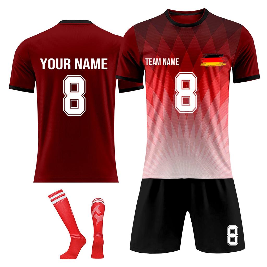 Personalised Shirts Kit Mens Girls With Name Number Custom Football Jerseys For Boys Training Suit
