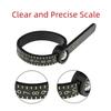 US/UK/EU/HK Size Ring Ruler Ring Measuring Tape Ring Measuring Tool Annular Coil Finger Size Filter with Magnifying Glass
