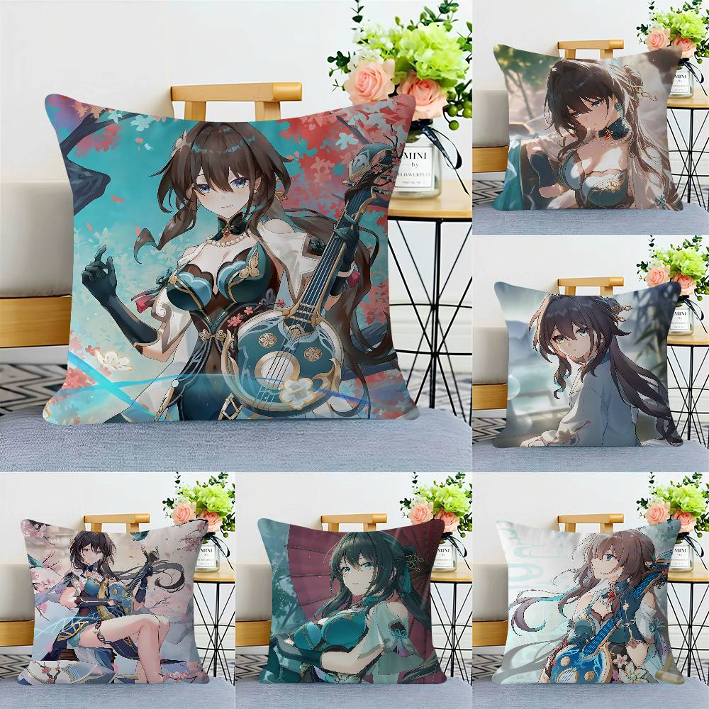 ANIME R-Ruan Mei Personalisiertes Bild Text Heimdekorative Kissen Haushaltsgeschenke 45x45cm