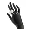 Vintage Irregular Smooth Resin Plastic Ring for Women, New Trend Bohemian Geometric Ring, Aesthetic Party Jewelry