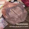 Women's Plus Size High-Waisted Satin Lace Panties - Sexy, Breathable, and Comfortable with Pure Cotton Crotch