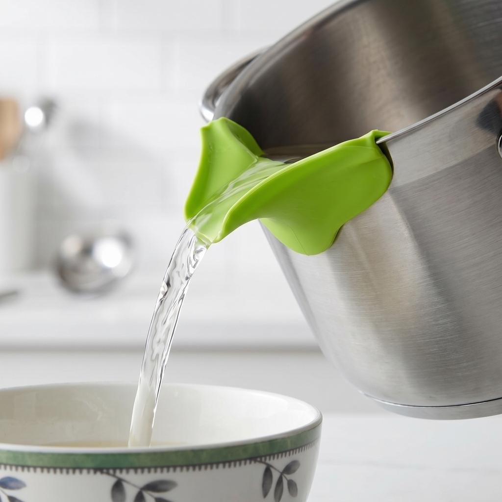 Universele Spatbeschermer voor Pannen Ronde Rand Druppelvanger Keukengereedschap voor het Voorkomen van Overkoken en Rommel tijdens het Koken