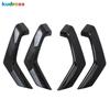 For VW For Volkswagen T-ROC TROC 2017-  2024 Carbon Fiber Car Inner Door Armrest Handle Cover Trim Interior Accessories