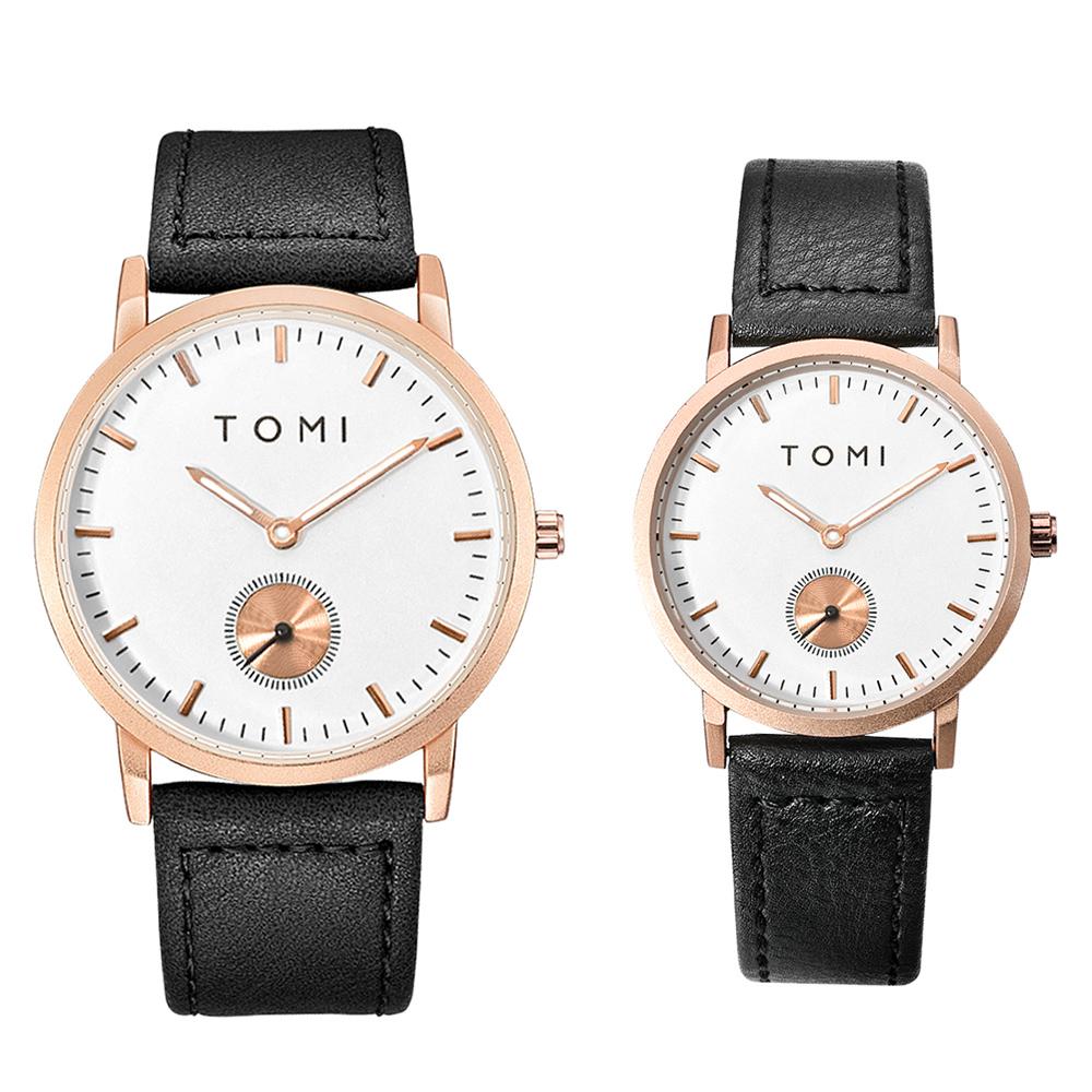 Classic Simple Couple Quartz Watch Leather Strap Rose Gold Fashion Men s and Women s Watch Casual Business Watch Clock Gift