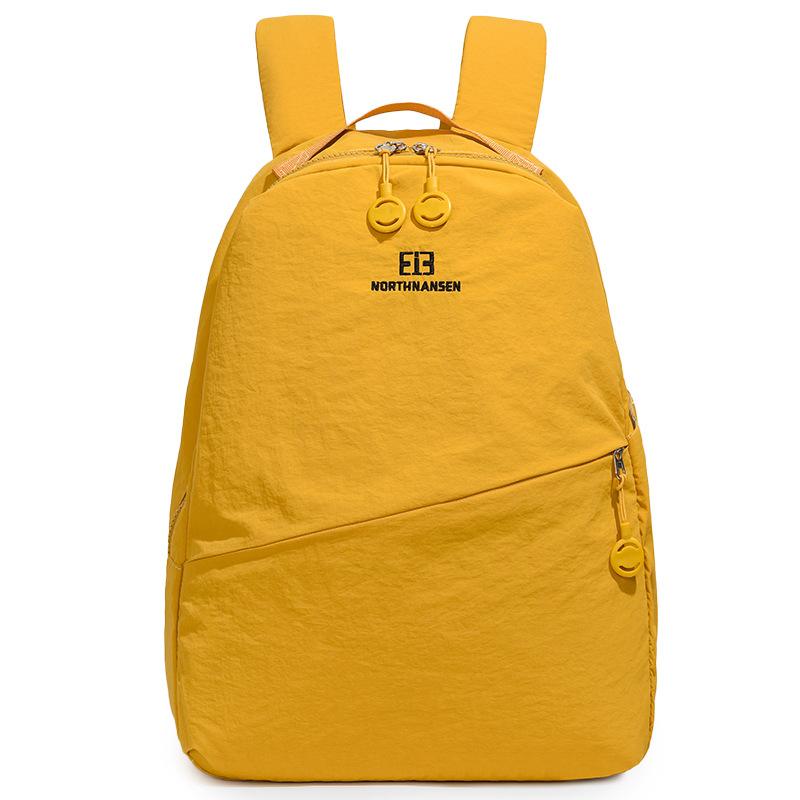 Schoolbag Ultra Light Solid Color Backpack Leisure Style Work Commuter Daily Outdoor Travel Storage Bag Stylish and Simple School Bag