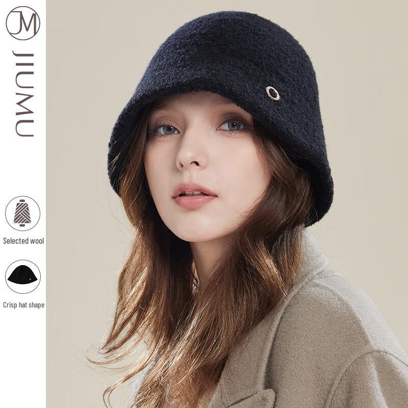 JIUMU Women s Wool Knitted Bucket Hat