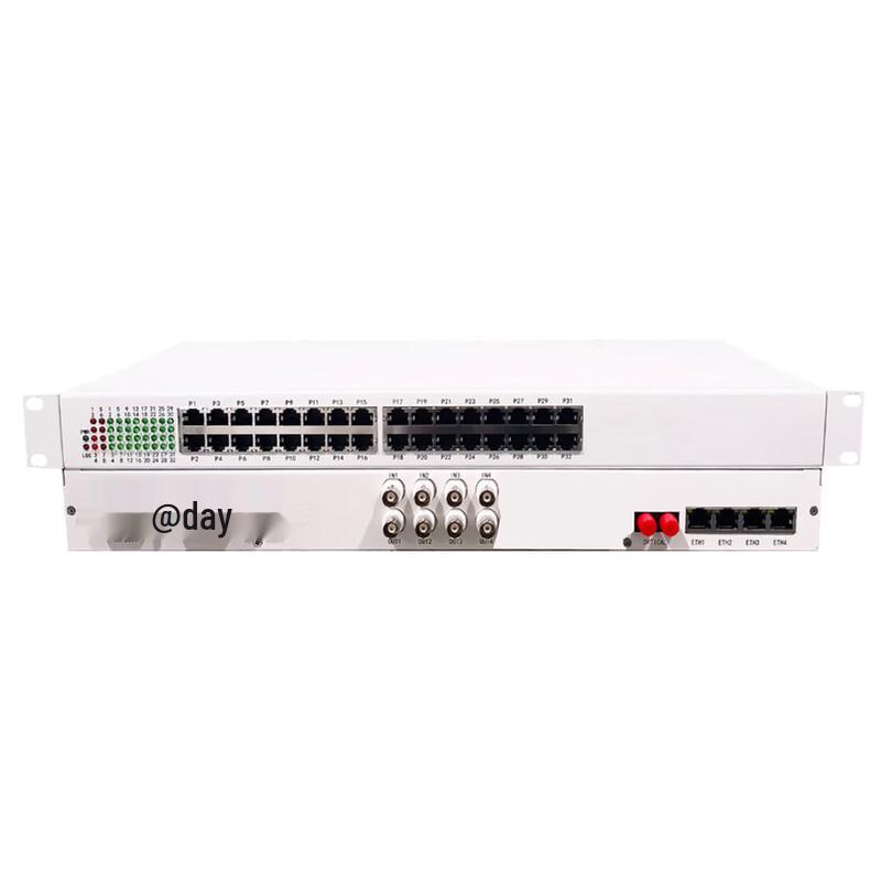 Kunyu 4E14FE20P12C Multi-Service Fiber Optic Transceiver