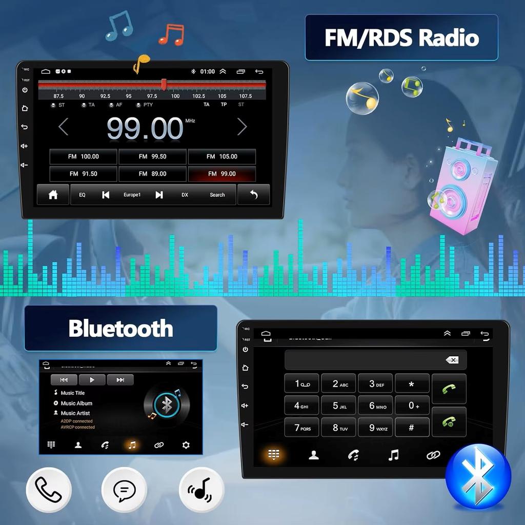 Android 16 Carplay sans fil pour Peugeot 2008 208 2019 2020 2021 2022 Autoradio Lecteur multimédia vidéo Navigation GPS 4G BT