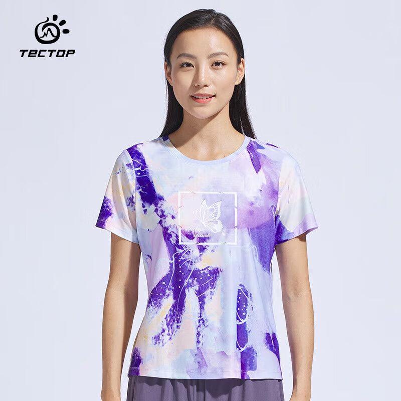 TECTOP Women s Quick-Dry Printed T-Shirt M(165)