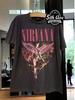Tricou Negru Super Moale 100% Bumbac Nirvana 'In Utero' Tricou Unisex