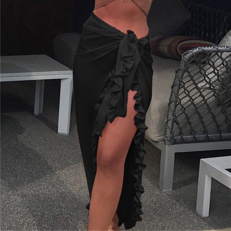 2020cubierta Femenina Chiffon Wrap Falda Playa Bikini