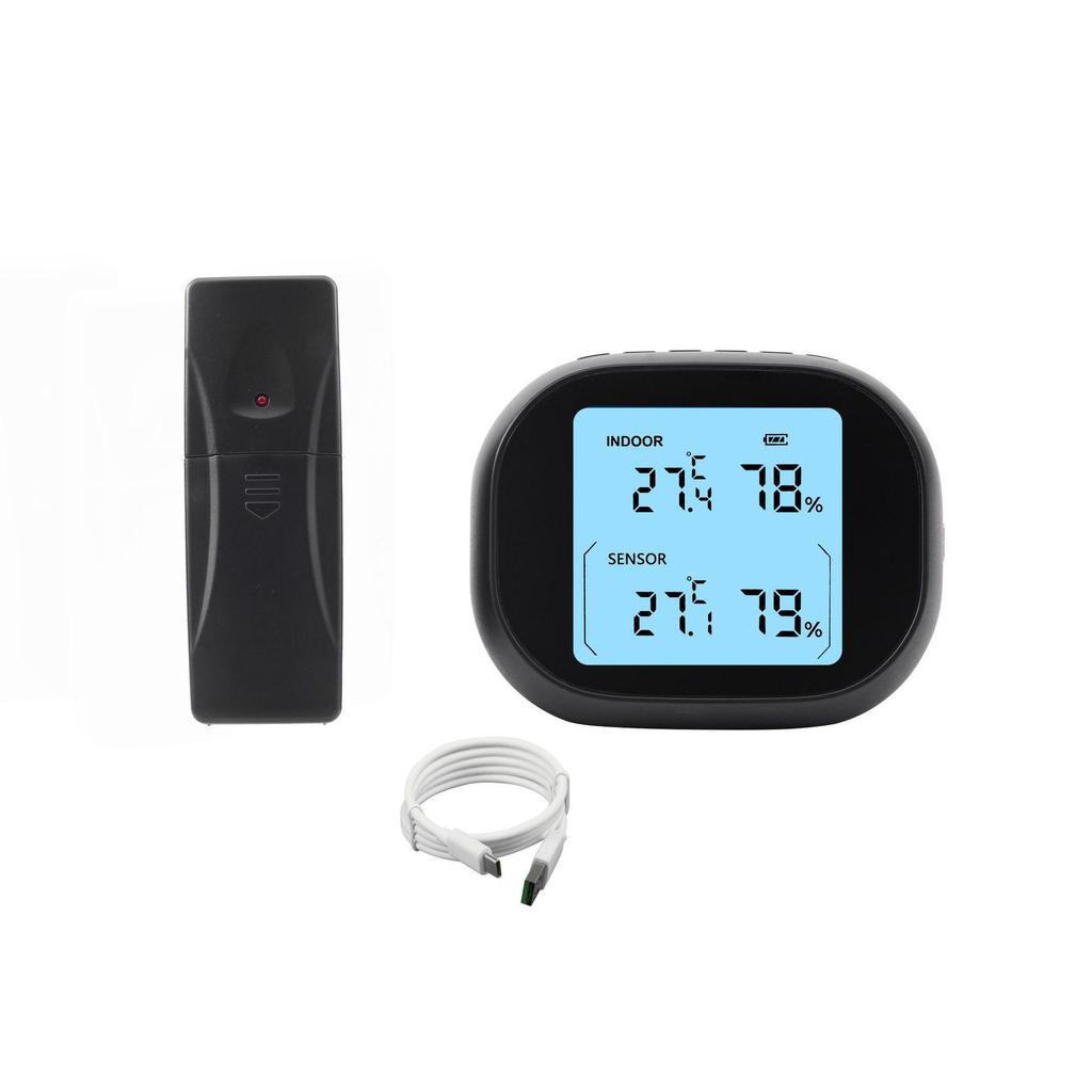 Wireless Indoor/Outdoor Thermometer – Dual Sensor, Electronic, for Home and Refrigerator