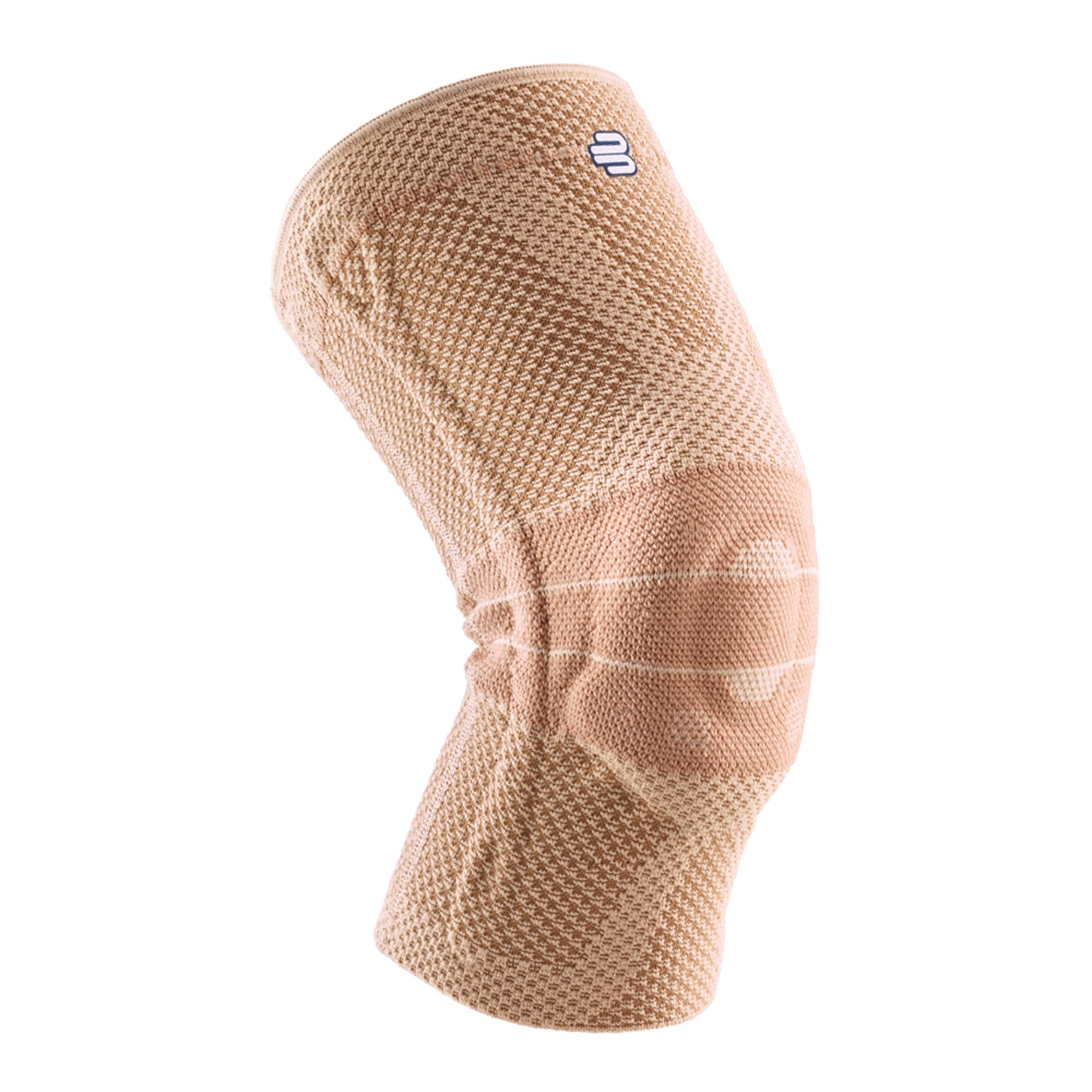 

BAUERFEIND GenuTrain Knee Made in General Medical Stabilizes the Knee Joint with Silicone Pads and Compression Size Support, Germany, Device, (Beige,
