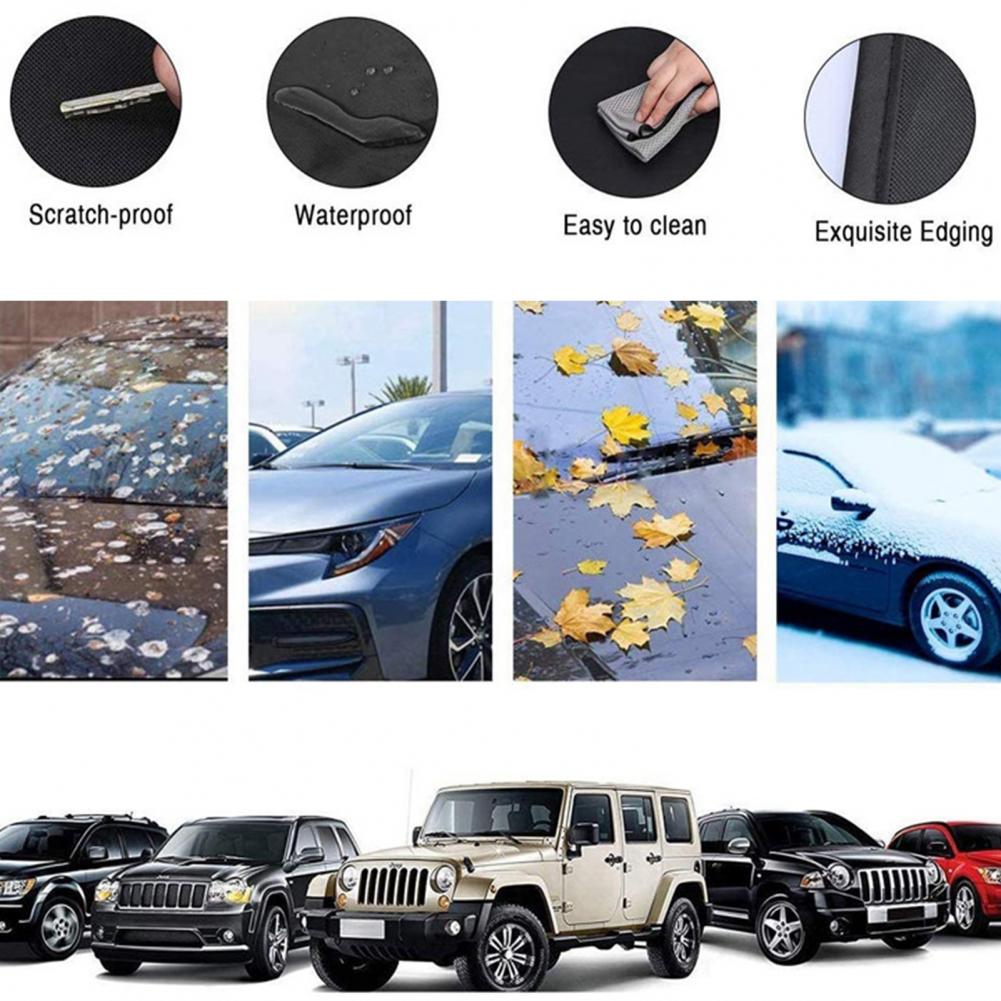 Car Front Windscreen Cover Oxford Cloth Car Windshield Sunshades Rainproof Heat Insulation Universal Car Visor Cover Accessories
