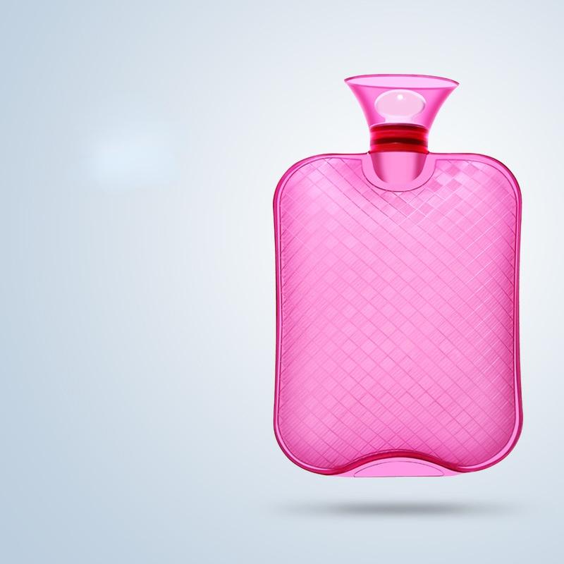 1000ml Hot Water Bottle Injection Female Hot Compress Warm Belly Warm Water Bag Portable Water Bottle Hand Warmer Flush Small Hand Warmer Cute
