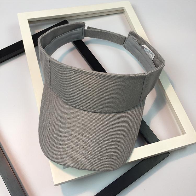 Korean Women's Quick-Dry Sports Visor: Solid Color, Sun Protection for Summer