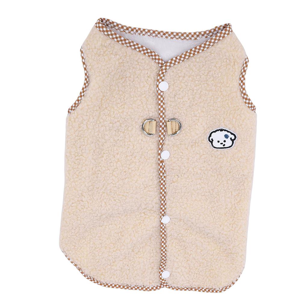 Dog Winter Jacket Wind Proof Soft Comfortable Warm Fleece Vest Dog Sweater for Home Outdoor