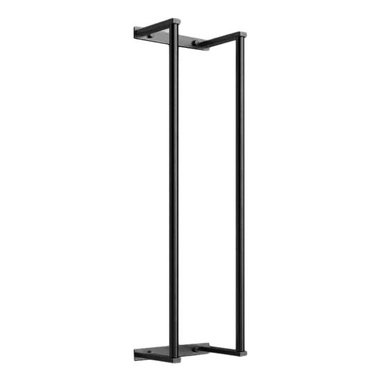 Towel Rack for Bathroom Wall Mounted Towel Rack Holds Rolled Towels Metal чёрный