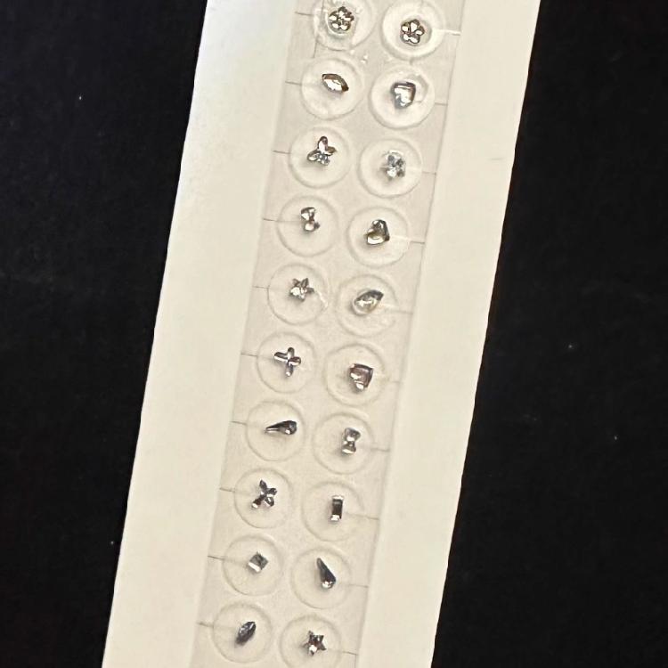 20Pcs Fashion Disposable Ear Sticker Acupunctures Beads Auricular Ear Sticker Acupoint Pressure Stimulation Patches