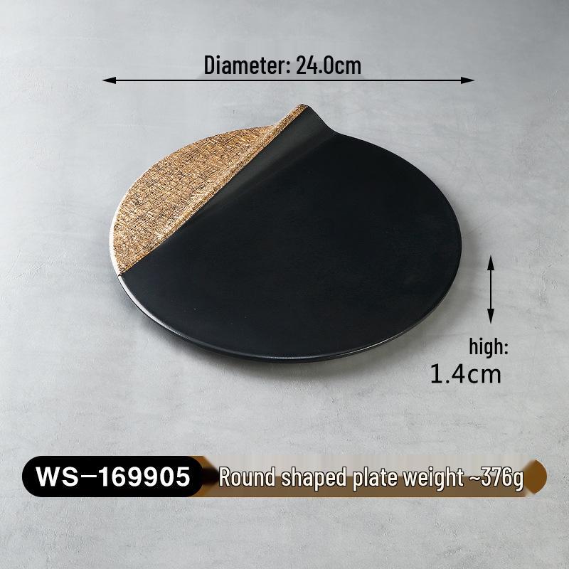 Melamine Imitation Porcelain Hot Pot & BBQ Plate with Handle