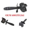 OEM 6001551361 Steering Turn Signal Switch For Renault Dacia Logan 2005-2010 Duster, Replaces 255406898R 6001548108 7701047552