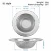 Kitchen Sink Filter Stainless Steel Mesh Sink Strainer Filter Sewer Mesh Strainers Bathroom Sink Strainer Drain Hole Filter Trap