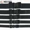 2/5Sets 20-50mm Black Nylon Webbing with Plastic Slider Clasp Quick Release Buckle Backpack Strap Dog Collar DIY Accessories