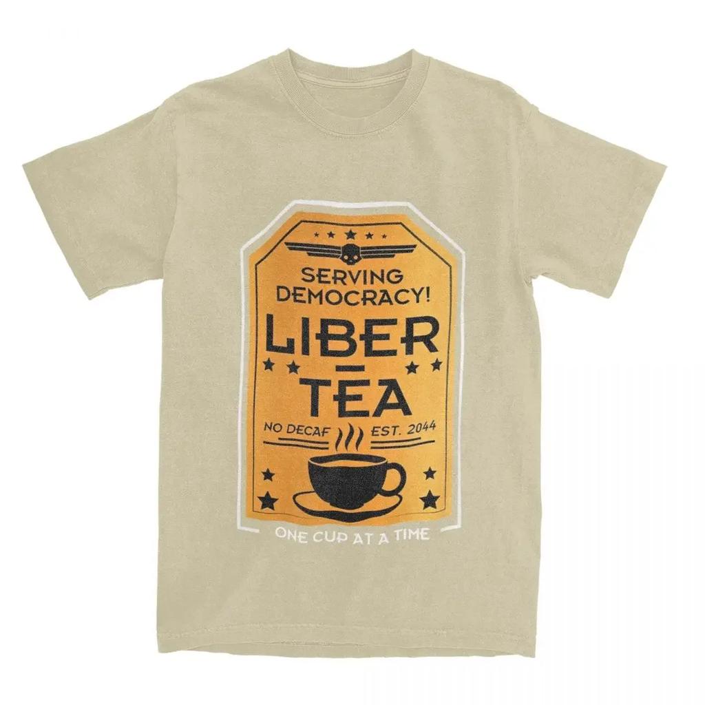 Summer Unisexs Cotton Exquisite Libera Tea Collection TShirts Short Sleeve Patterned Swimwear Pieces Libera Tea TShirt