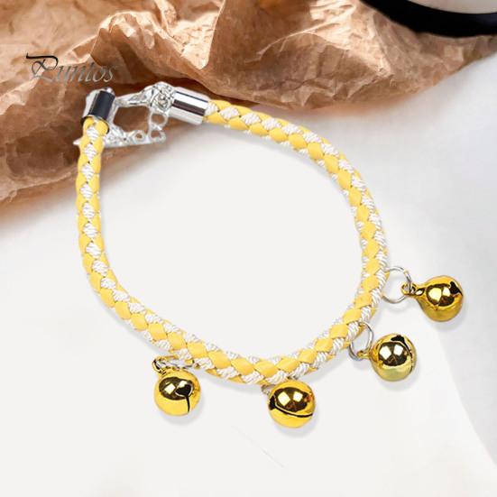 Pet Collar with Crisp Sound Bell Adjustable Chain Necklace Cat Dogs Comfortable To Wear Collar Pet