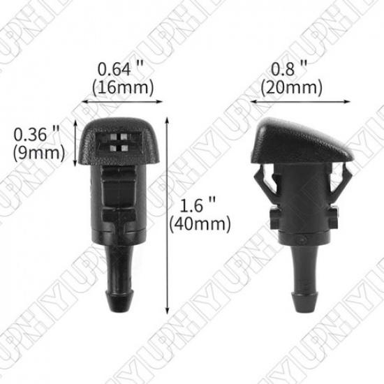 2x Car Front Windshield Washer Jet Nozzle For Hyundai Kia Sorento Chrysler Jeep