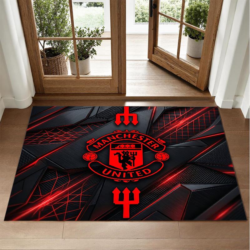 Manchester United Design Kristall Samt Teppich Weiche Dekorative Matte für Schlafzimmer Eingang
