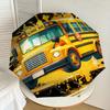 1pc School Bus Lightning Pattern Umbrella Design Automatic Opening and Closing Umbrella, High-quality Travel Umbrella,  C1128188