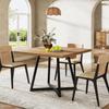Tribesigns Square Dining Table for 2, 31.5 Inch Modern Dining Table with Metal Base, Kitchen Table for Dining Room
