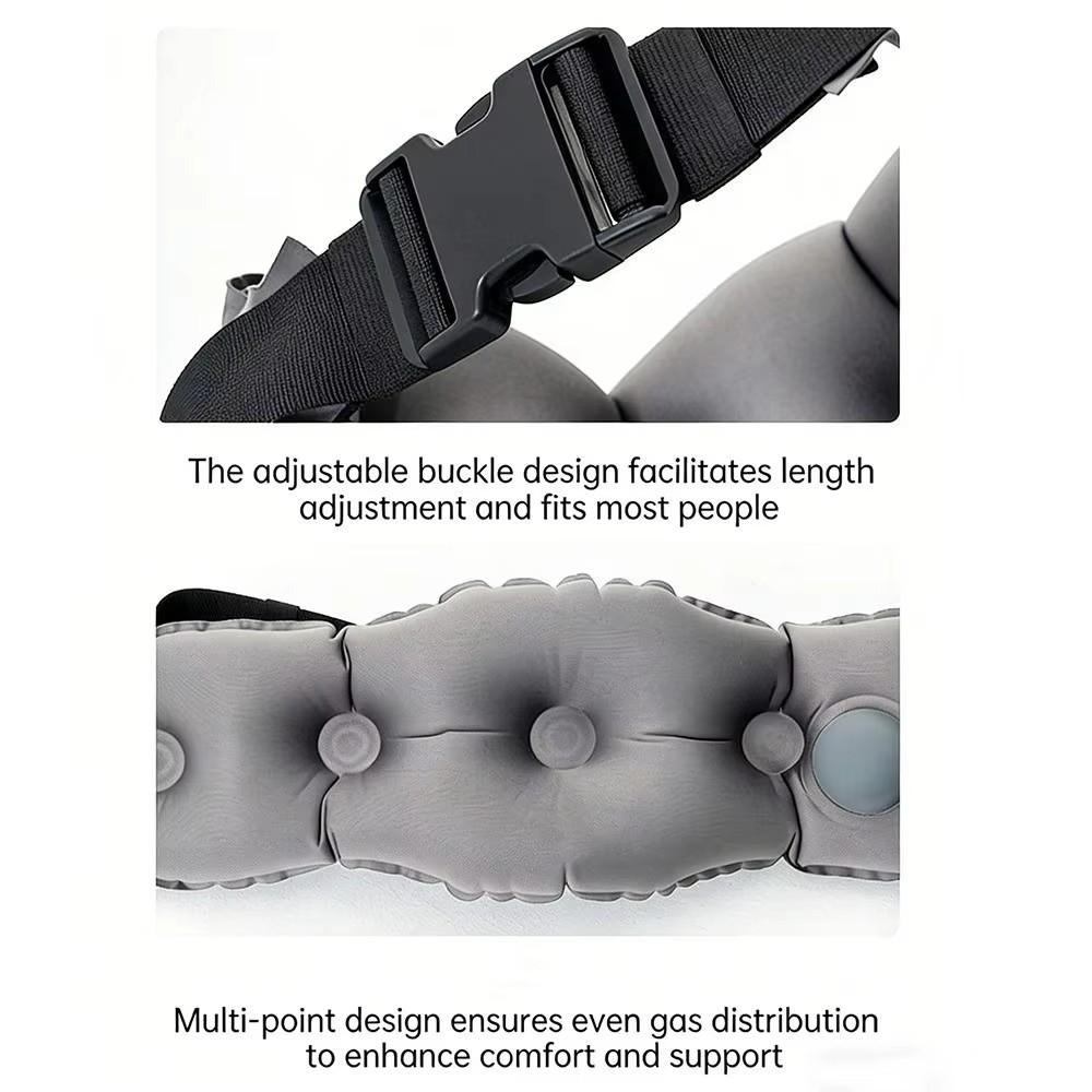 Adjustable Firmness Inflatable Lumbar Pillow Press Self-Inflation Inflatable Back Pillow for Chair