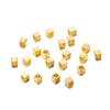 100pcs 2mmx2mmx2mm Light Gold  Copper Metal Loose Square Bead Cuboid Seed Beads Bracelet Supplies For Jewelry Design Accessorie