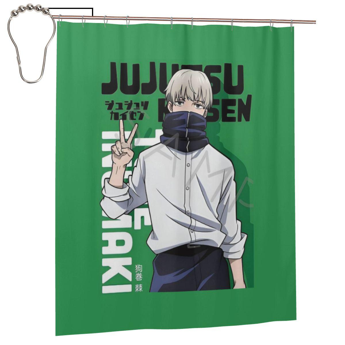 

Jujutsu Kaisen Toge Inumaki Shower Curtain Bathroom Polyester Waterproof Bath Curtains With Hooks W60H190(CM)-1 Pcs