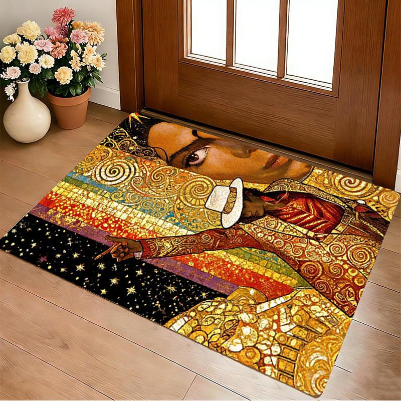 Michael Jackson Living Room Nonslip Area Rug Soft Carpet For Bedroom Gameoom Playroom Sofa Office Home Decor Doormat