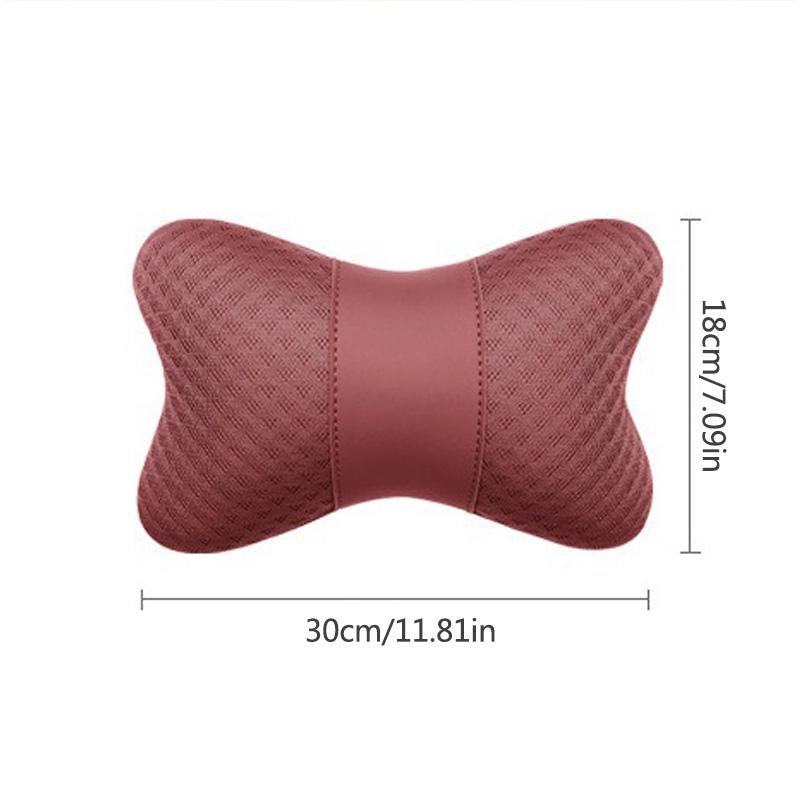 CRY1 Ice Silk Car Seat Neck Pillow Headrest Rest Support Cushion Pad For Mercedes Benz Amg A GLC GLA GLE W205 W212 X156 W166 Sticker