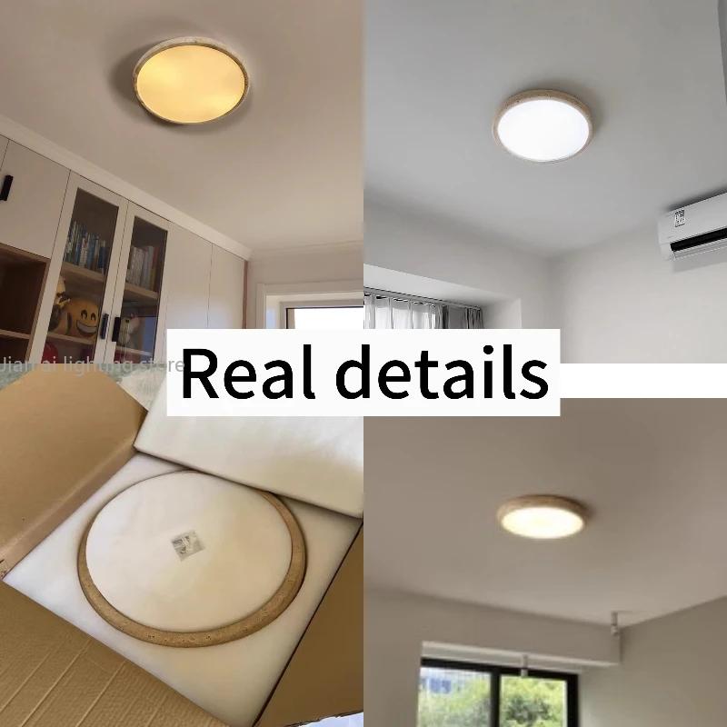 Japanese Wabi Sabi Yellow Cave Stone Ceiling Light Bedroom Living Room Ceiling Light Nordic Retro Homestay Corridor LED Light