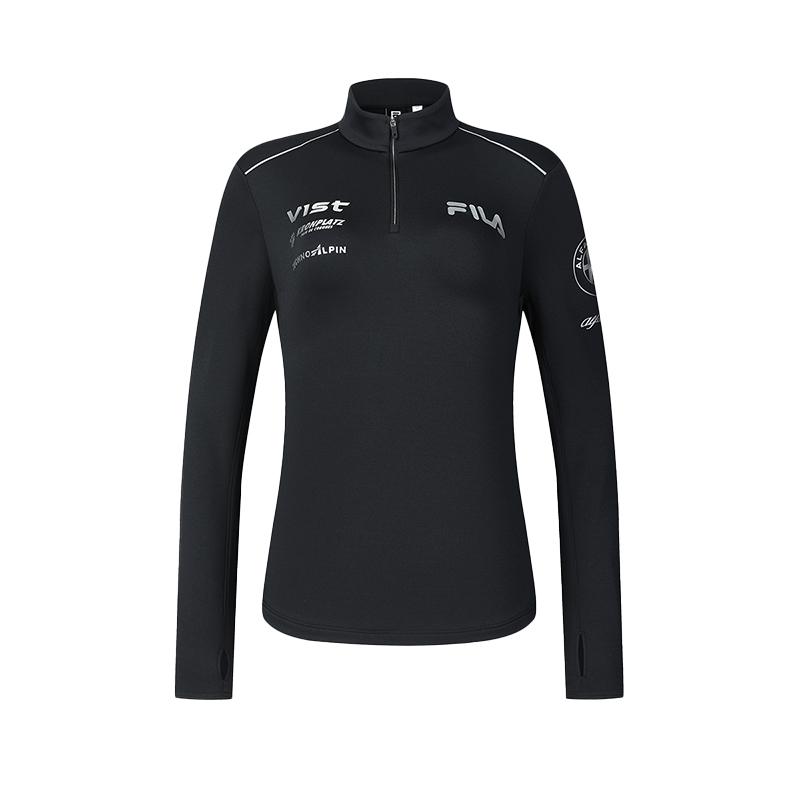 

New FILA T Shirt Women s Pitch Black A11W446204F-BK 175/92A/XL