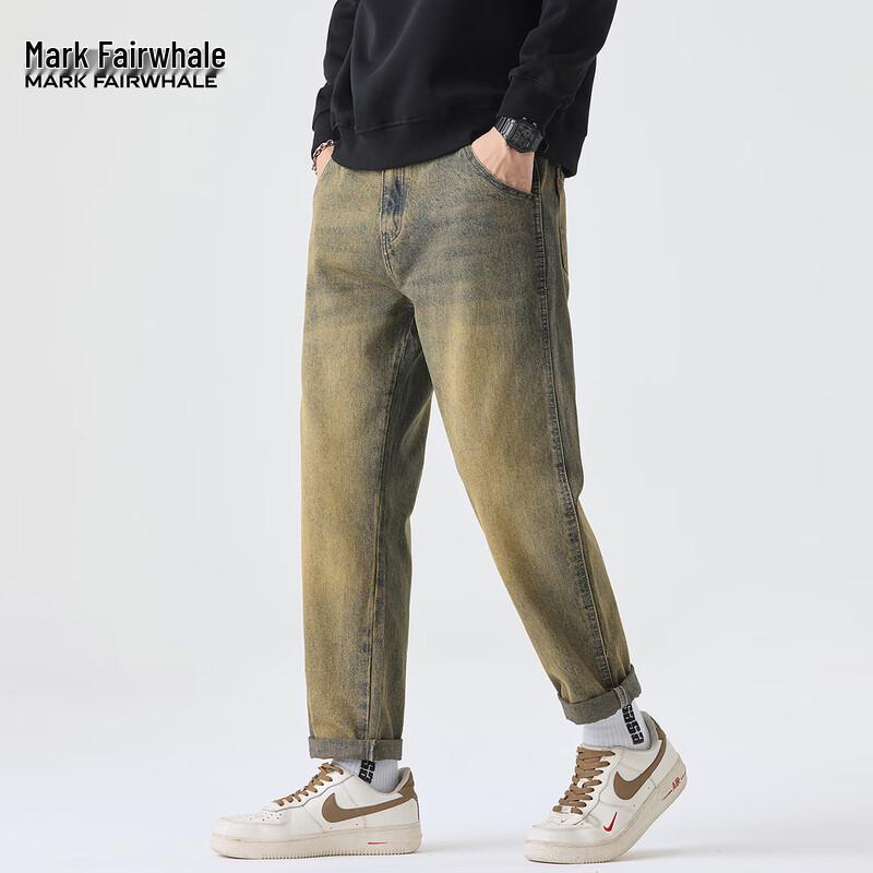 Mark Fairwhale Men's Loose Straight-Leg Jeans