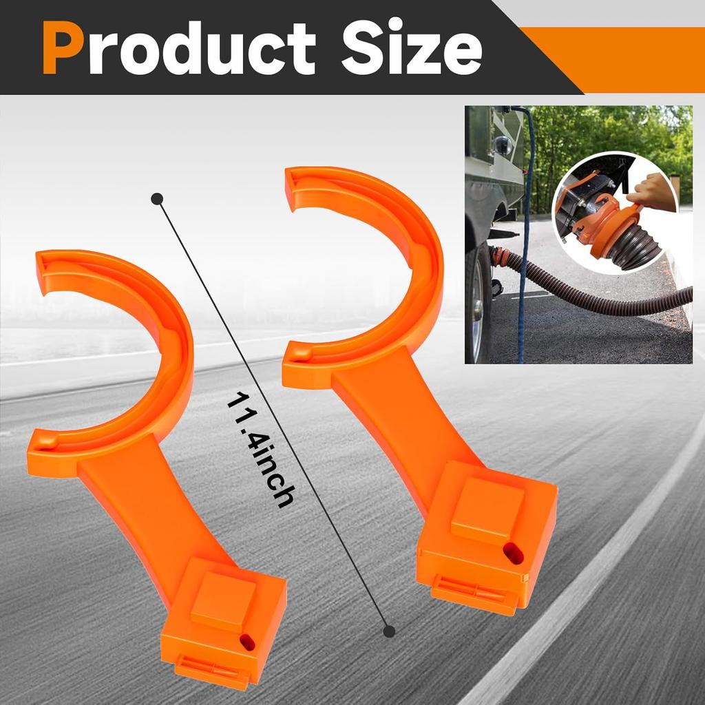 2 PCS RV Sewer Hose Wrench, Multi-Purpose Sewer Hose Connector Wrench For Connecting And Disconnecting Sewer Hoses, Fits 3-Inch And 4-Inch