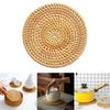 Insulation Round Coaster Hand Woven Rattan Placemat Tableware Mat