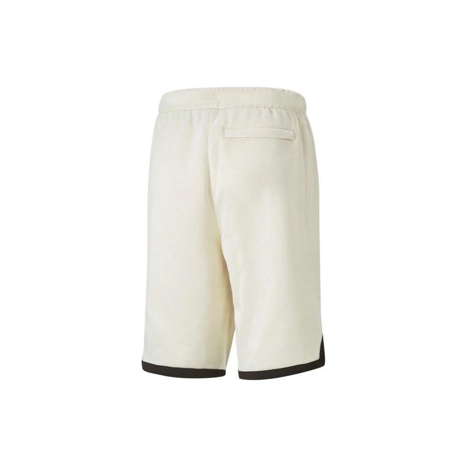 Puma Team Shorts 8" Pt Sports Casual Colorblock Logo Knit Men bottoms White 536923-65