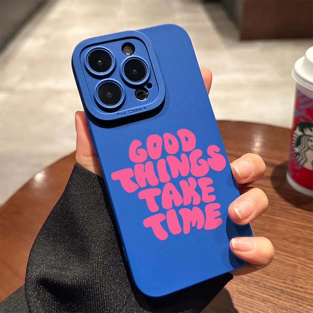 Stylish Quote Phone Case For iPhone12 11  17 16 15 14 13 Pro Max For iPhone 7 8 16 14 15 Plus XS XR X Durable Protection Funda