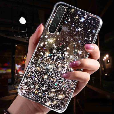Mädchen Stern Glitzer Hülle für Samsung A31 A51 A32 A52 A12 A10 A14 A34 A54 A13 A33 A53 S20 S21 S22 Plus Honor 10i 8A Redmi Note 11 10 Pro 8 10C 9 12C 9C