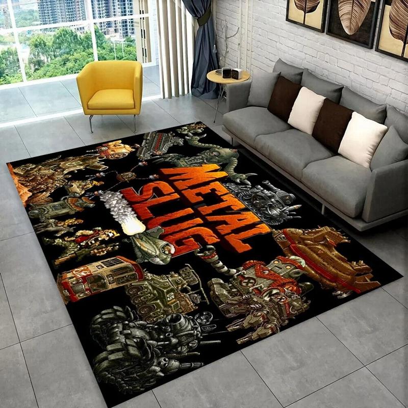 Classic Retro Game Metal Slug Bedroom Carpet for Home Decor Living Room Hallway Non-slip Mat Hotel Sofa Coffee Table Area Rugs
