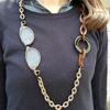 Limited time only points 5 times orders over 3980 yen free shipping. Italy-made Mabel loupe glass chain integrated necklace types made ITALY Glasses
