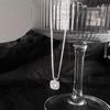 Square Diamond Necklace New Year's New Clavicle Chain Light Luxury Female Spring Design Sense